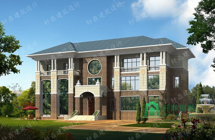超豪華中式三層自建別墅設(shè)計(jì)圖，軒鼎精品設(shè)計(jì)，含全套詳細(xì)施工圖紙