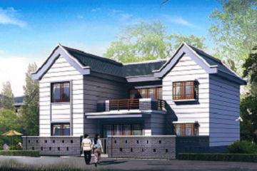 新農(nóng)村改造自建二層別墅設(shè)計(jì)圖，帶小院子，獨(dú)門獨(dú)戶，經(jīng)濟(jì)實(shí)用