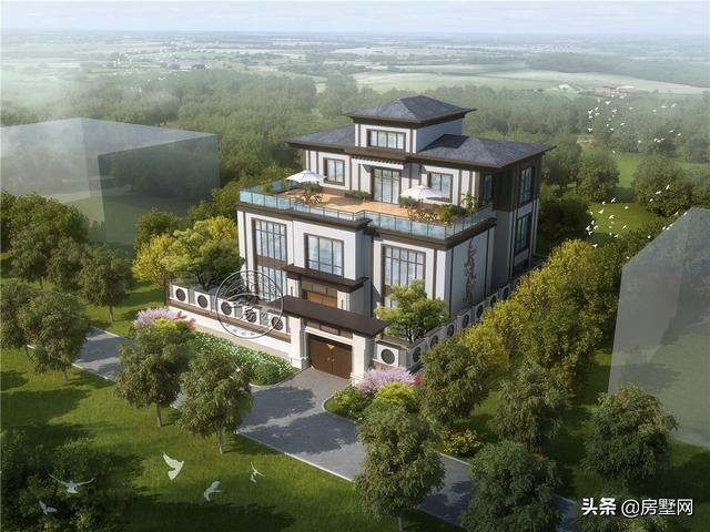 莊重與優雅的三層新中式，極具文化韻味，大家千萬不要錯過！