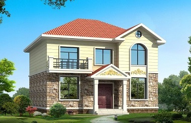 現代二層自建小樓設計圖，精致美觀造價15萬左右，自建房首選
