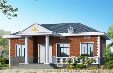 一層經濟實用的自建房屋設計圖，造價20萬，戶型合理