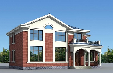 簡單實用的二層自建小別墅設計圖，占地171平方米，造價30萬左右