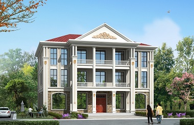 精品三層復式自建別墅設計圖，占地250平方米左右