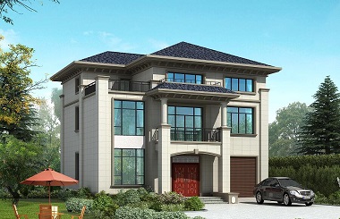 三層新中式自建別墅設(shè)計(jì)圖，14*12m，50萬(wàn)左右建高端別墅