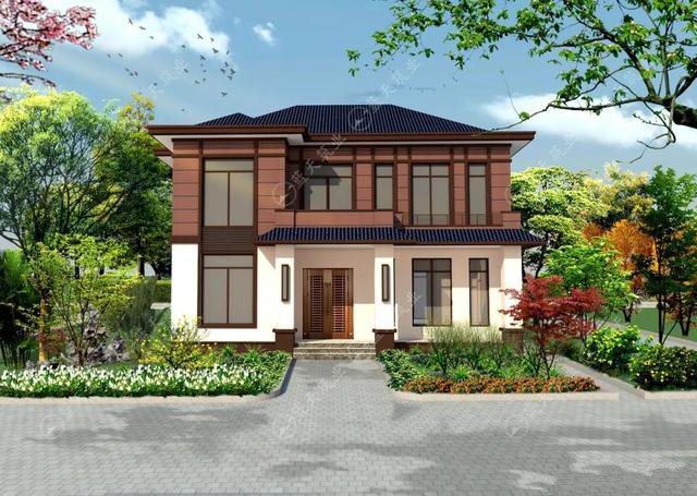 現(xiàn)代風(fēng)格的自建房，也是新農(nóng)村建設(shè)的一大特色，外觀簡約自然又漂亮，如果你想建一棟很特別的住宅，選擇這款戶型準(zhǔn)不會出錯。