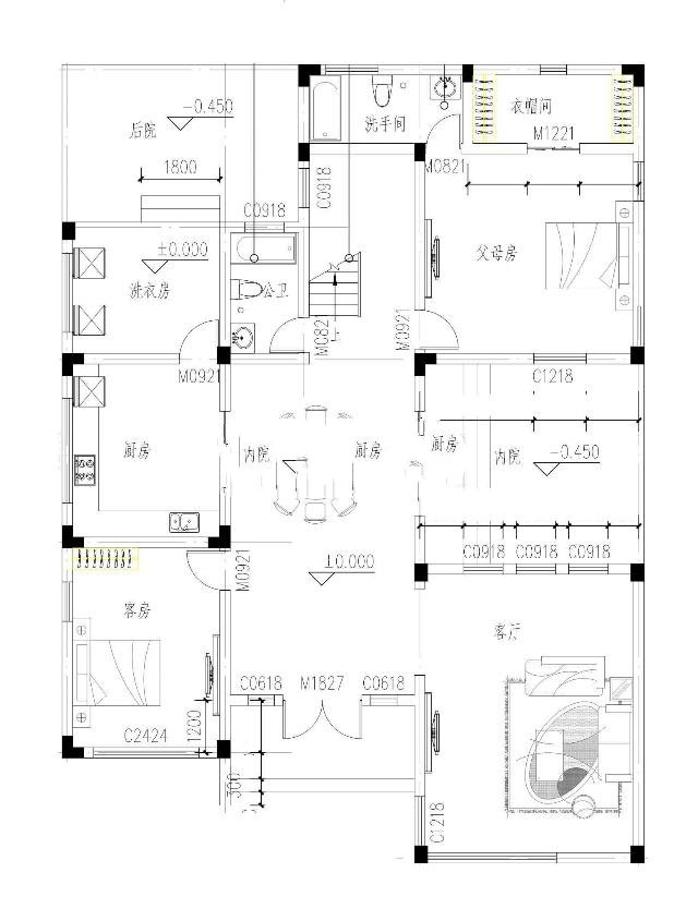 　　農村自建房的兩層半現代風格別墅設計；新農村三層別墅外部效果圖!