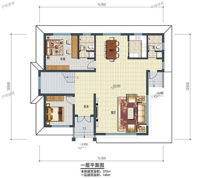 房子是必需品，無(wú)論如何，一個(gè)人一生都必須有一所屬于自己的房子。鄉(xiāng)村別墅設(shè)計(jì)方案的首選，這種布局能滿足你的生活！