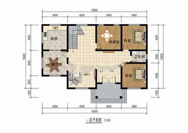 農村二層住宅建筑的設計圖，有一個大的下拉窗口設計，當美麗的住宅在家鄉建成時，沒有什么可擔心的。