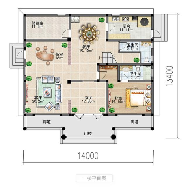 不同于傳統的復式住宅，這種建筑摒棄了封閉的空間感，選擇了更具地方特色的方式，注重細致精致的室內外裝飾和靈活多變。
