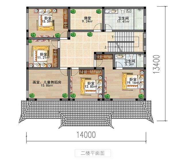不同于傳統的復式住宅，這種建筑摒棄了封閉的空間感，選擇了更具地方特色的方式，注重細致精致的室內外裝飾和靈活多變。