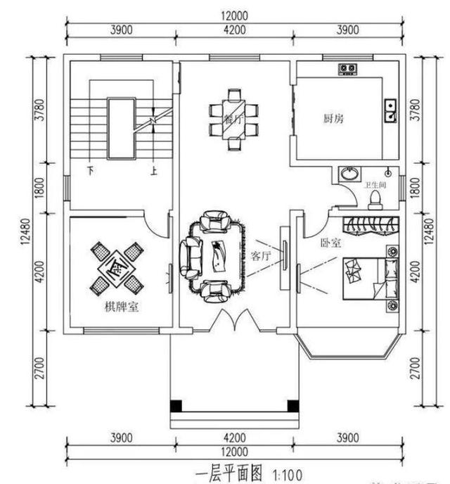 　一棟農村自建別墅的實景是12米寬，二樓有一個車庫。費用是40萬元。值得嗎？
