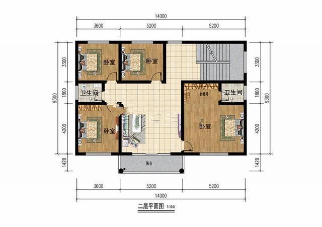 二層占地140平方米的經濟適用房