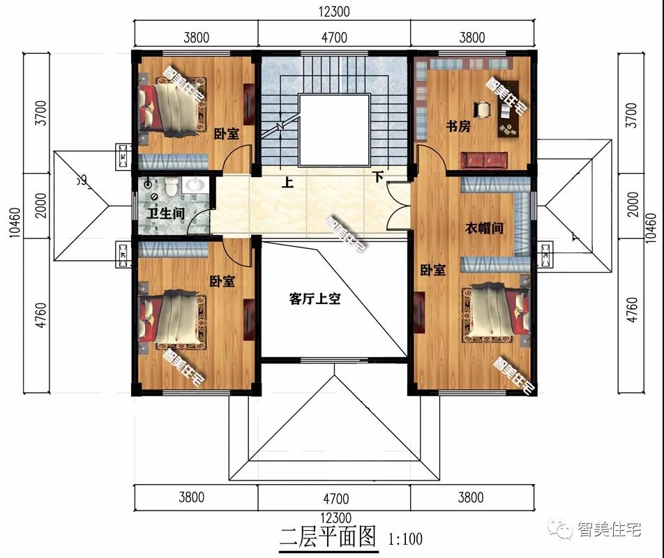 帶有庭院設計的鄉村別墅