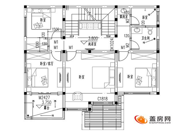 小戶型現代簡約風格的三層別墅